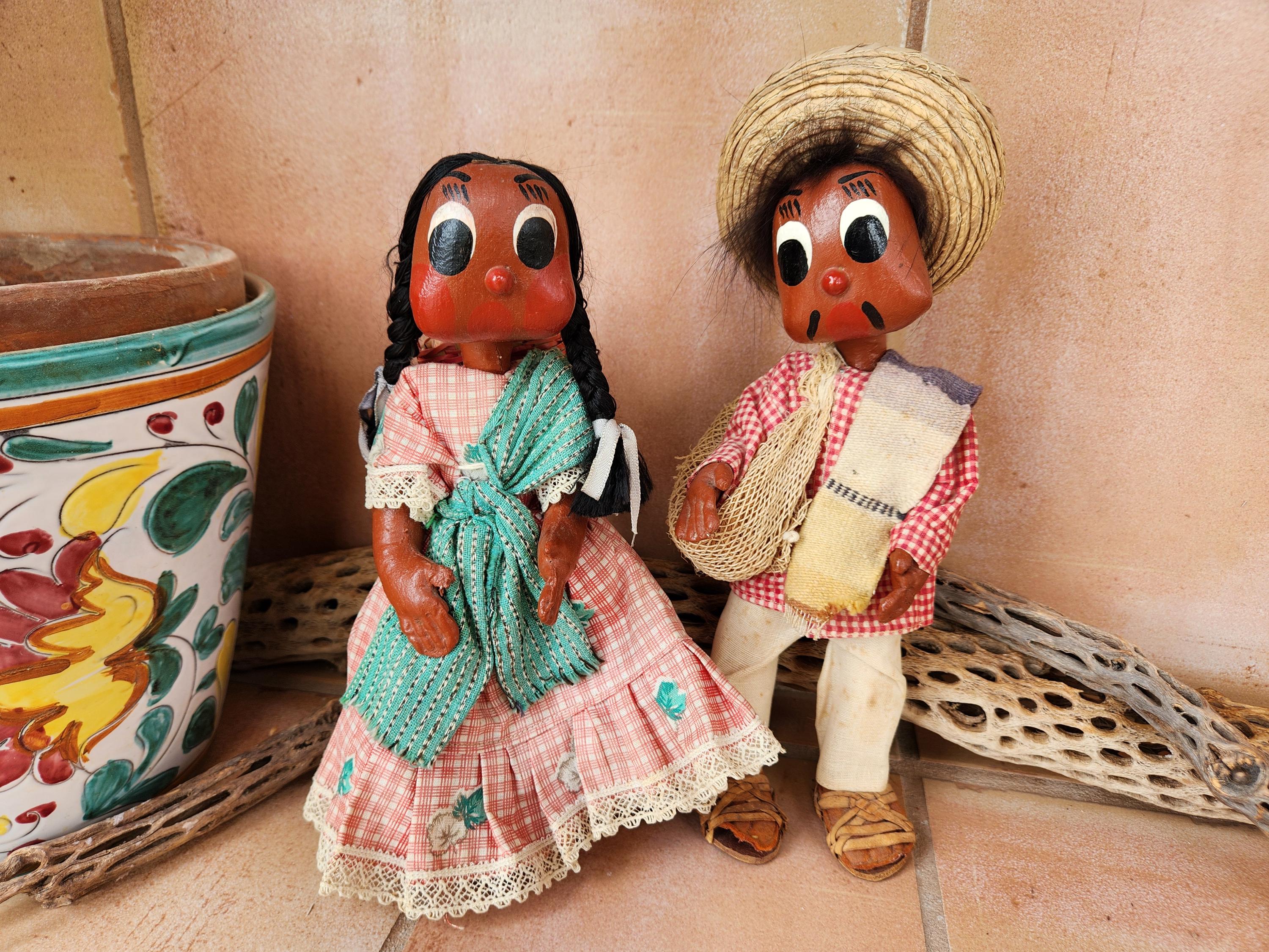 Vintage Souvenir Mexican Dolls - Etsy