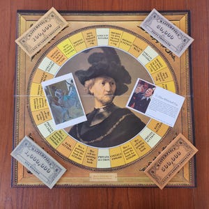 Masterpiece: The Art Auction Game – #4 Parker Bros. – Complete in Original Box – 1970s Vintage