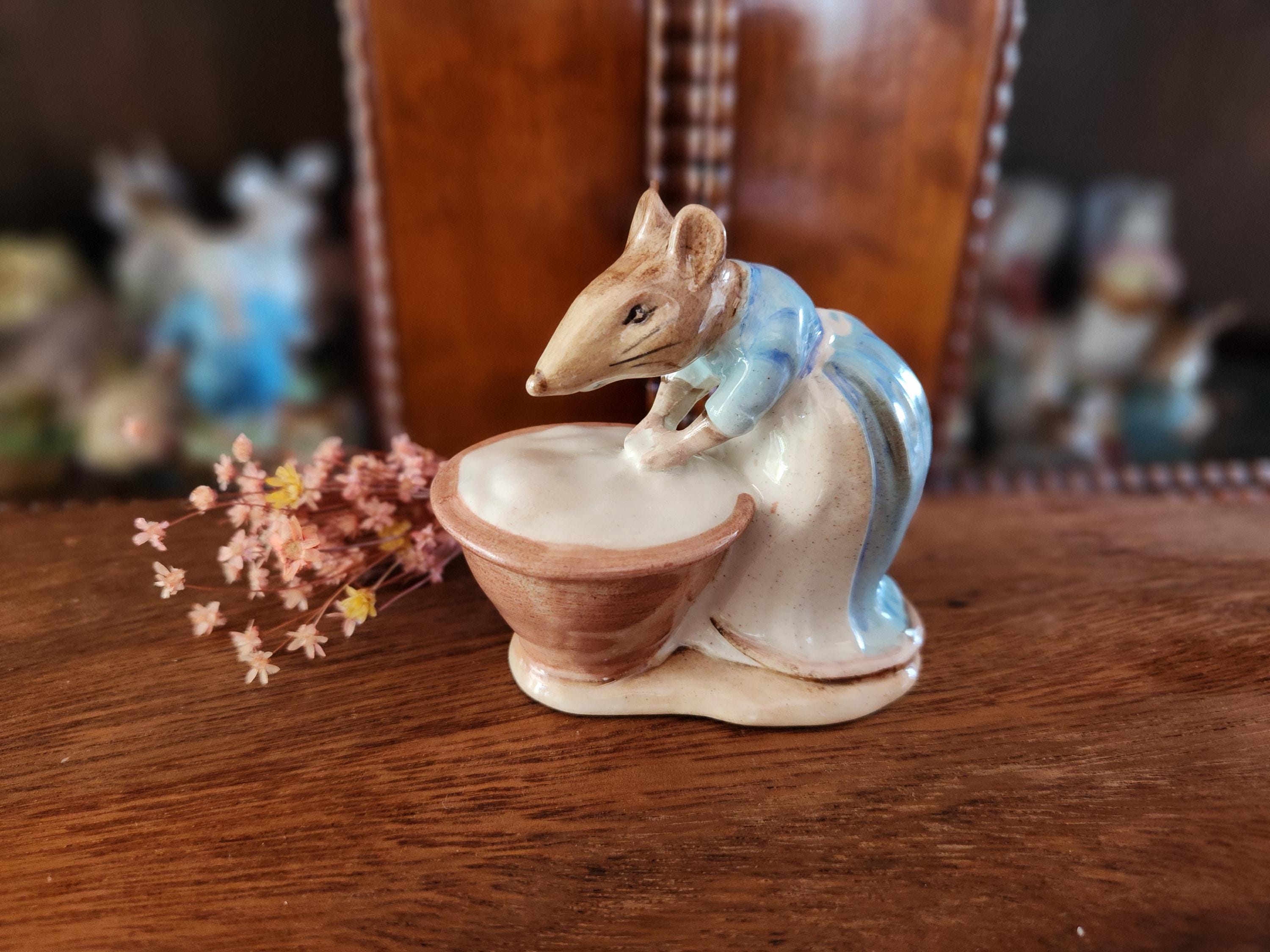 Beatrix Potter Mouse Figurines - Etsy