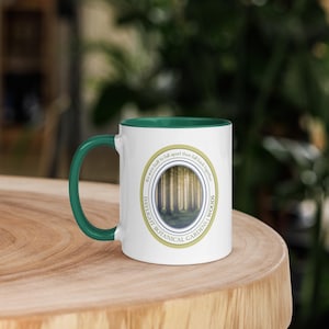 Woods - Grüne Tasse mit farbiger Innenseite | Daylight Botanische Gärten Kollektion | "Taylor Swift ""Blümchen""."
