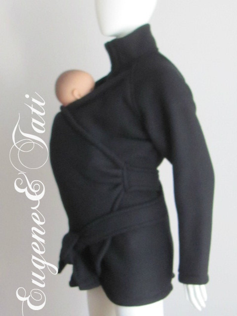 Vegan Maternity Coat, Baby Wearing Jacket, Babywearing Coat, Eco