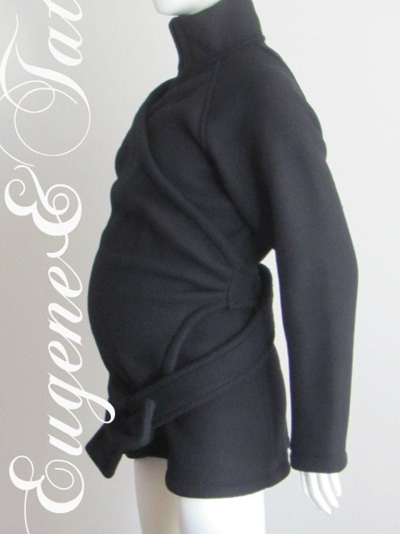 Vegan Maternity Coat, Baby Wearing Jacket, Babywearing Coat, Eco