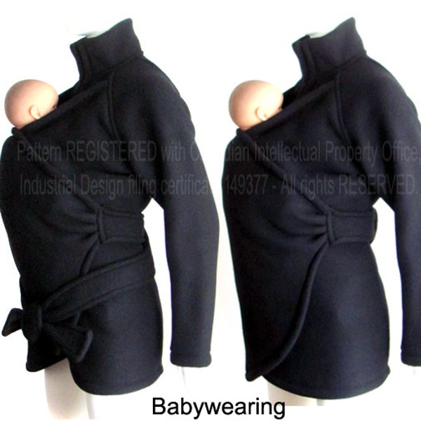 Maternity Jacket, Maternity Clothes, Maternity, SLIM FIT, Babywearing Jacket, Baby Wearing Coat, Baby Clothes, Sling, Carry Coat.