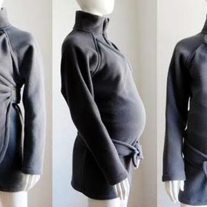 Maternity, Maternity Coat, Babywearing Coat, SLIM FIT, Baby Wearing Coat, Elegant, Sling Coat, Carry Coat, No INSERT Babywearing Coat image 6