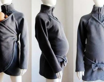 Maternity Jacket, Maternity, Maternity Jacket,  Maternity Clothes, Pill Fleece, Baby Clothes, Babywearing Jacket. Baby Wearing.