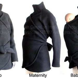 Maternity. Baby Clothes, SALE, Maternity Clothes. Babywearing Coat. Baby Wearing Coat. SPRING. Sling Coat. Carry Coat. Ergo. Sling. Jacket. image 2