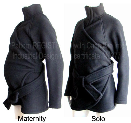 Maternity, Maternity Coat, Babywearing Jacket, Maternity Jacket, Babywearing Coat, Vegan, Hand