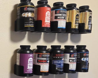 The Powder Pedestal for 1lb Round Powder Bottles