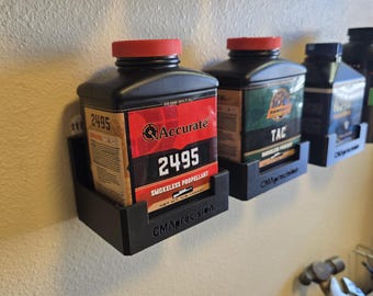 The Powder Pedestal for 1lb Accurate/Ramshot/Western Bottles