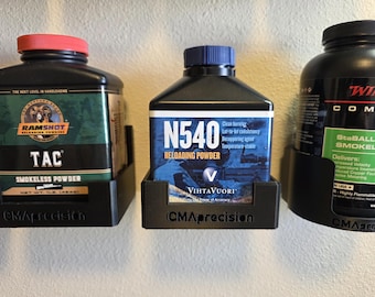 The Powder Pedestal for 1lb VihtaVuori Bottles!