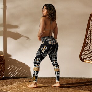 Patterned Yoga Leggings: Stretchy, Breathable, High-Waisted