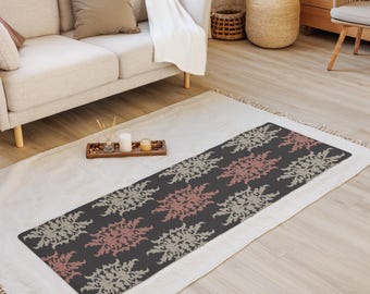 Anti-Slip Yoga Mat: Micro Suede Top, Floral Print