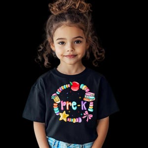 First Day of Pre K-shirt, hallo Pre-K-T-shirt, PreK-leraarshirt, terug naar school peuter-T-shirt, PreK Squad-shirt cadeau