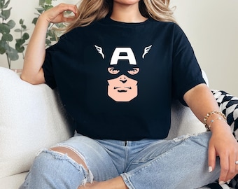 キャプテン・アメリカ コンフォートカラーズ シャツ：スティーブ・ロジャース ユニセックスTシャツ