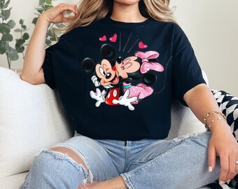 Musse och Minnie Alla hjärtans dag-tröja: Disneyland Love-tröja