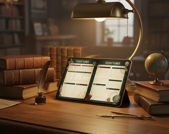 Dark Academia Digital Planner: Undated Student iPad Journal (Digital Download)