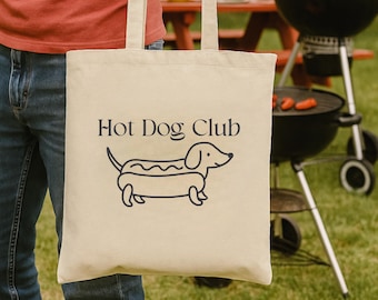 Hot Dog Club Tote – Funny Summer Cookout Bag
