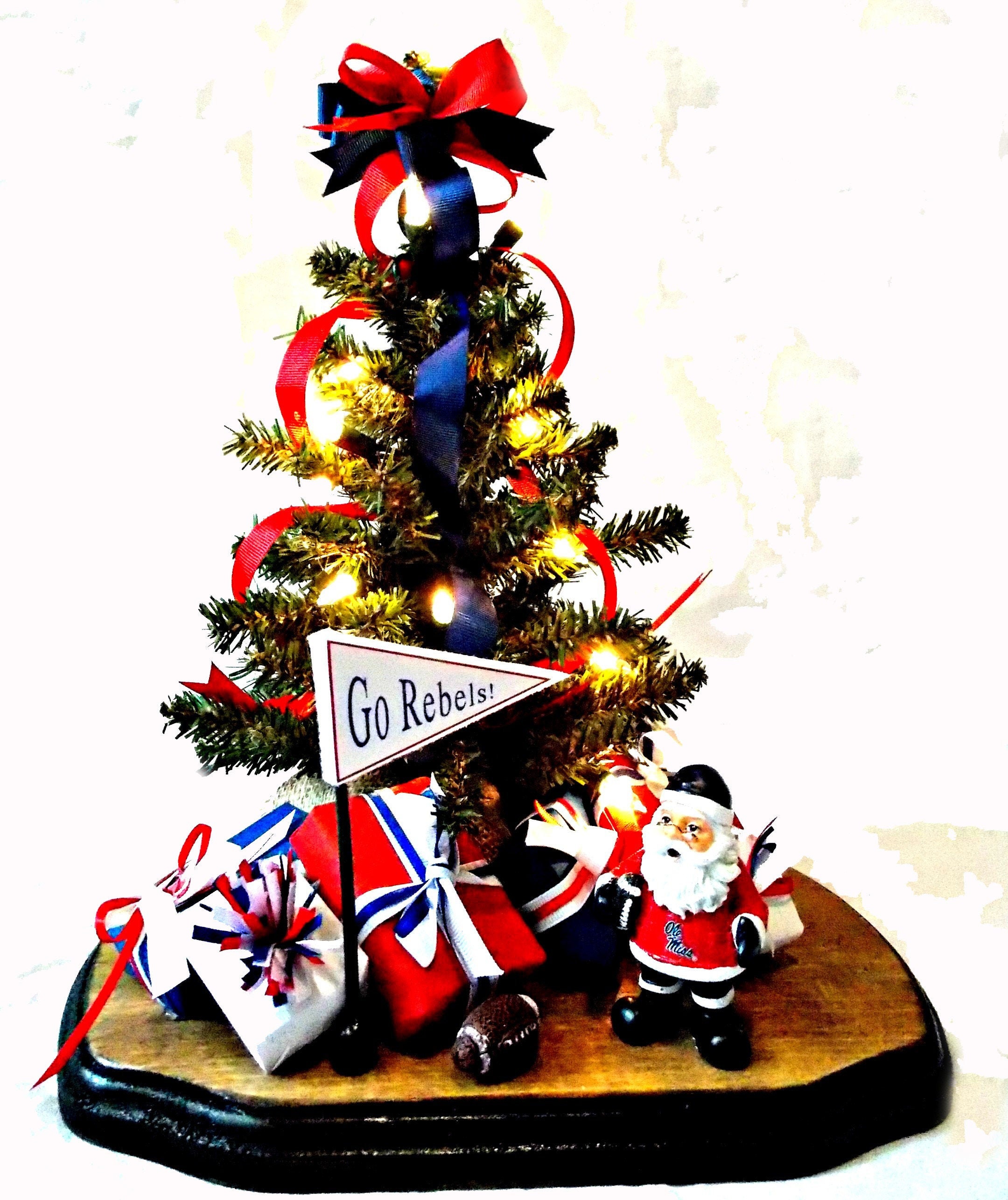 Ole Miss Rebel Ornament Christmas Tree Fan Alumni Etsy