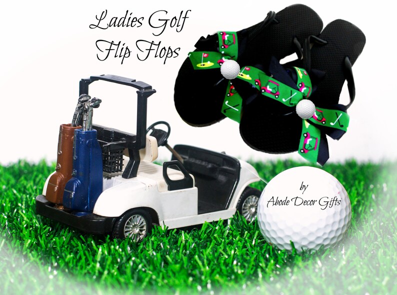 Flip Flops Golf Golf Ball Golf Cart Women's Golf Flip Etsy
