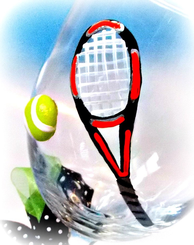 Tennis Wine Glass Tennis Gifts Tennis Team Gift Team Etsy