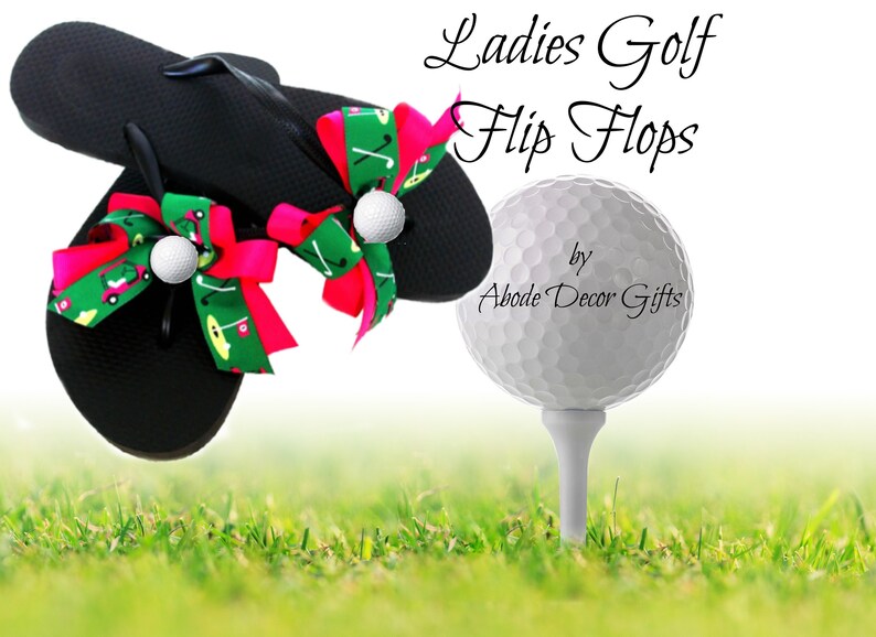 Flip Flops Golf Golf Ball Golf Cart Women's Golf Flip Etsy
