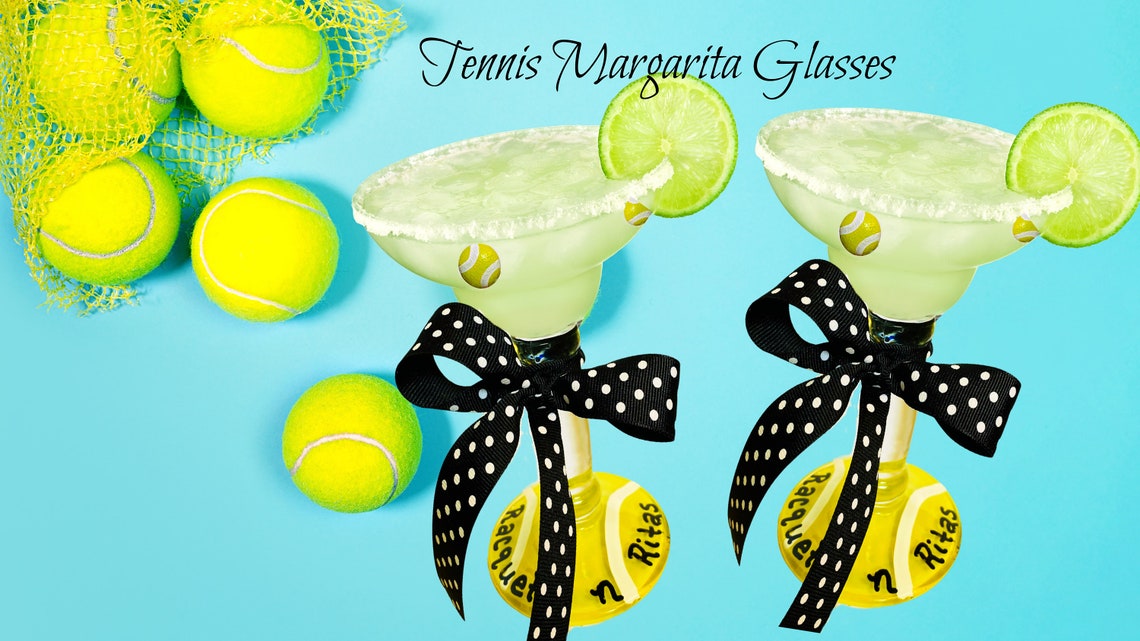 Tennis Gifts Tennis Ball Margarita Glass Tennis Glass Etsy