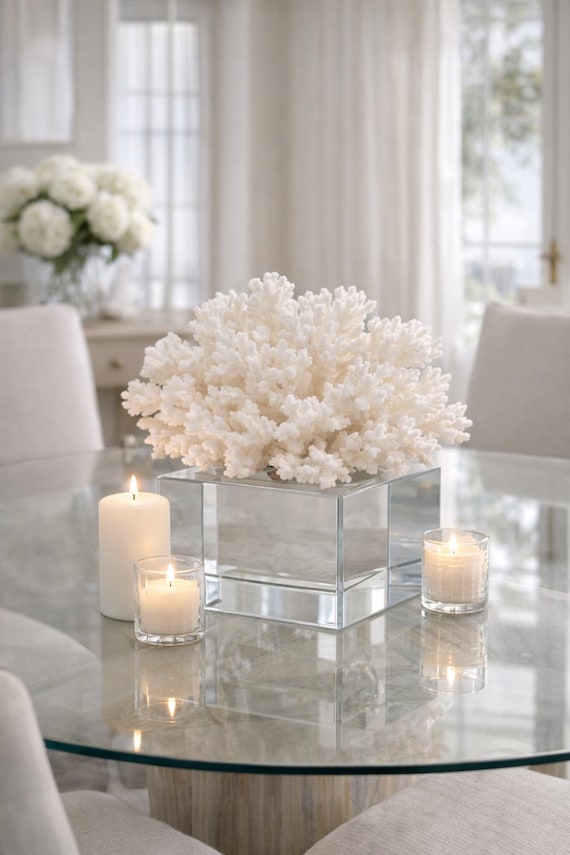 White Lace Coral: Authentic Nautical Coastal Decor