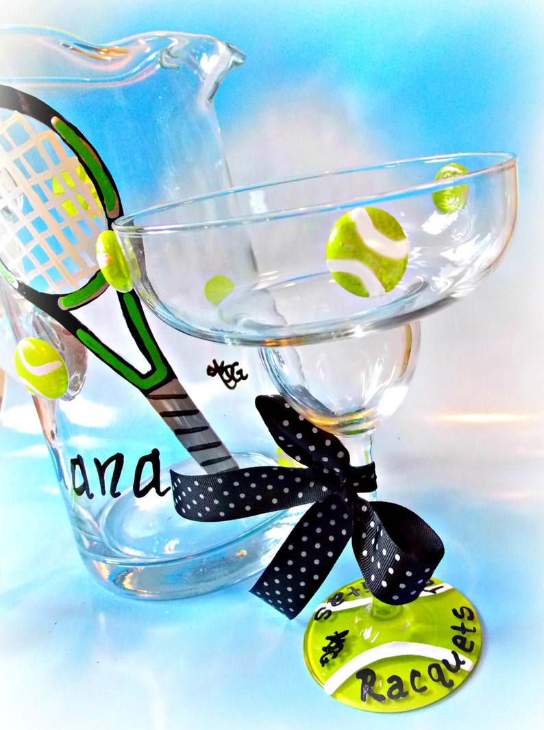 Tennis Gifts Tennis Ball Margarita Glass Tennis Glass Etsy