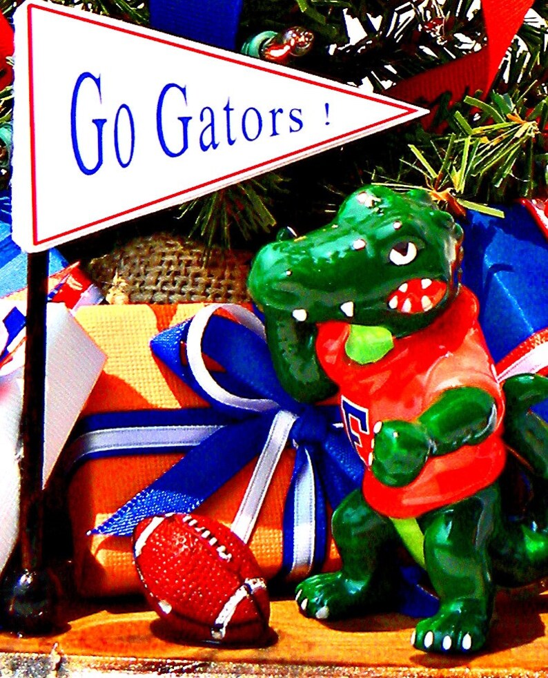 Florida Gators Team Spirit Table Top Christmas Tree Ornament Etsy