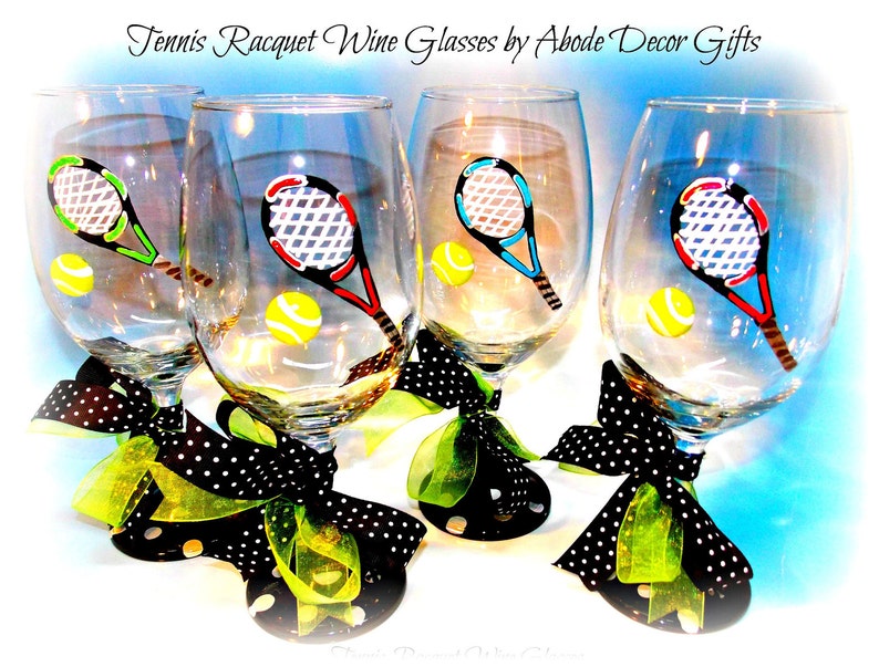 Tennis Wine Glass Tennis Gifts Tennis Team Gift Team Etsy