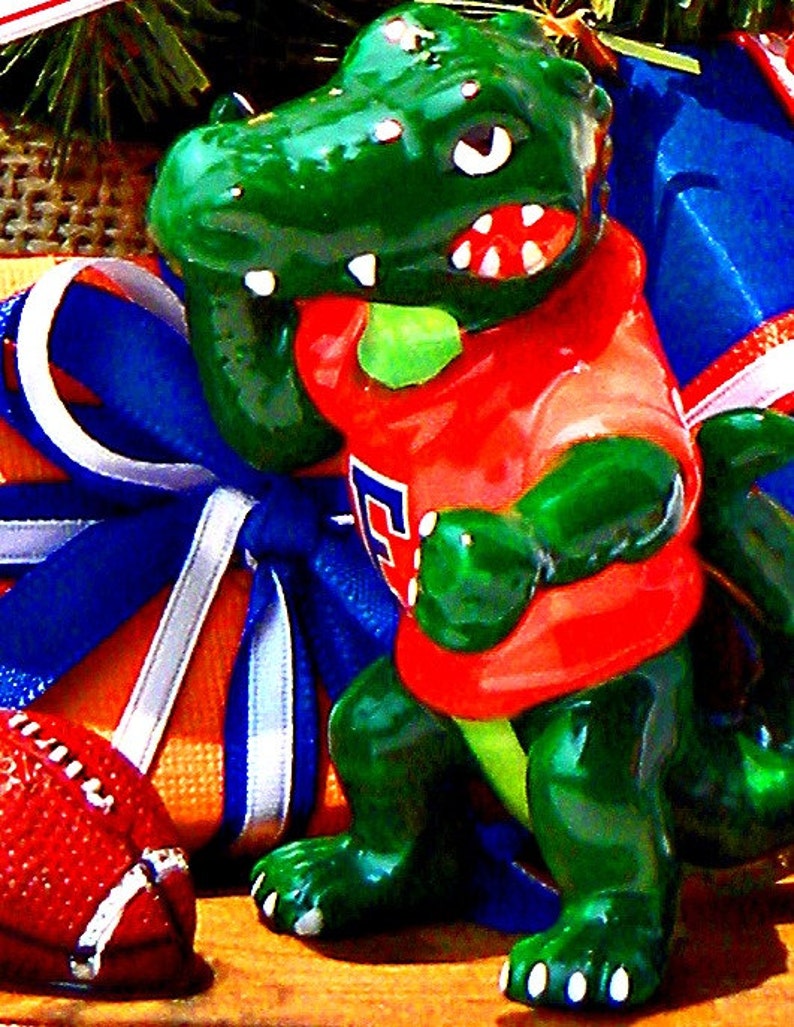 Florida Gators Team Spirit Table Top Christmas Tree Ornament Etsy