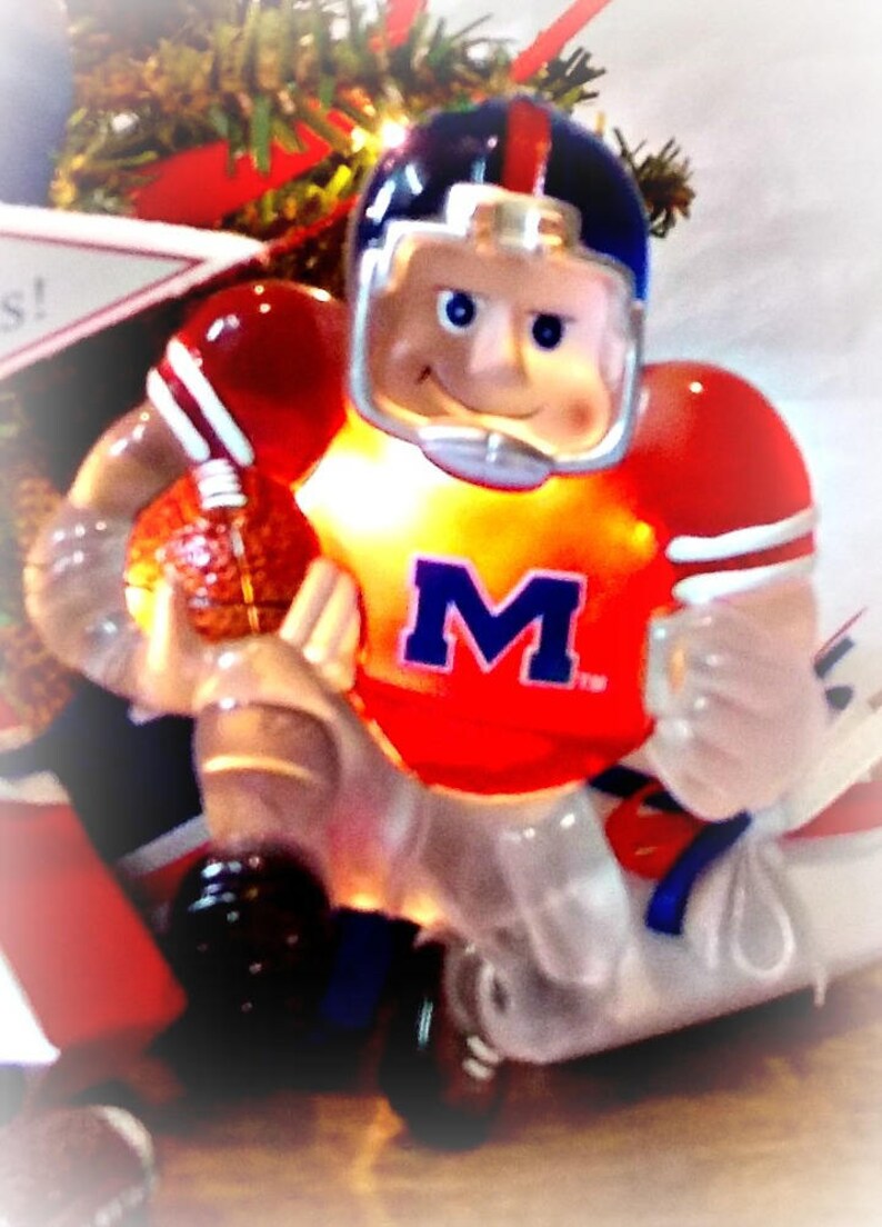 Ole Miss Rebel Ornament Christmas Tree Fan Alumni Gift Etsy