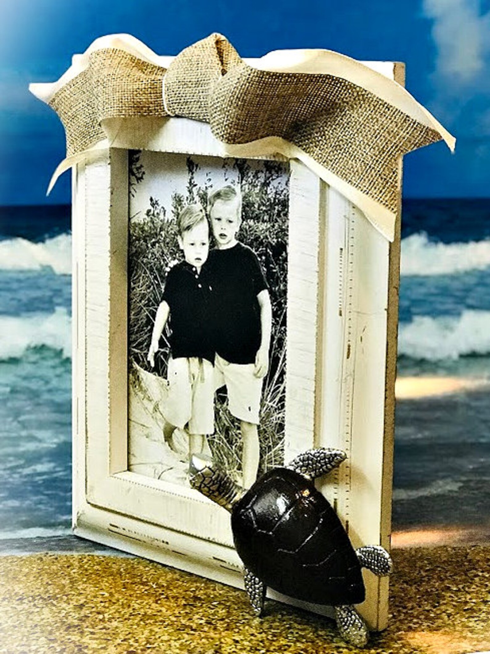 Picture Frame Sea Turtle Nautical Sea Turtle Frame Sea Etsy