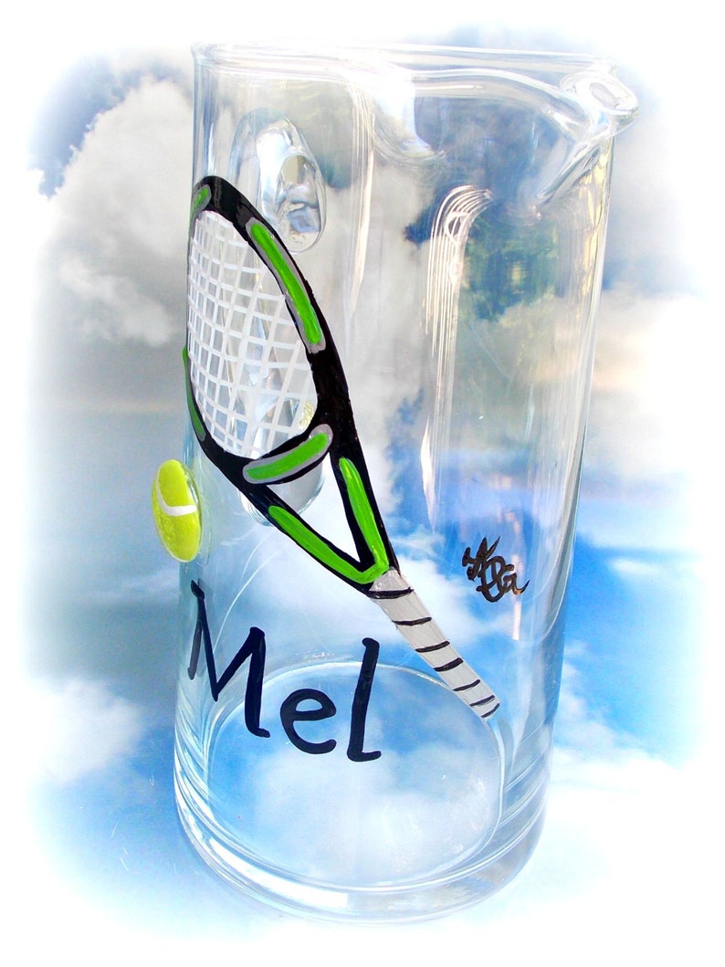 Tennis Gifts Womens Tennis Gifts Tennis Pitcher Tennis Etsy