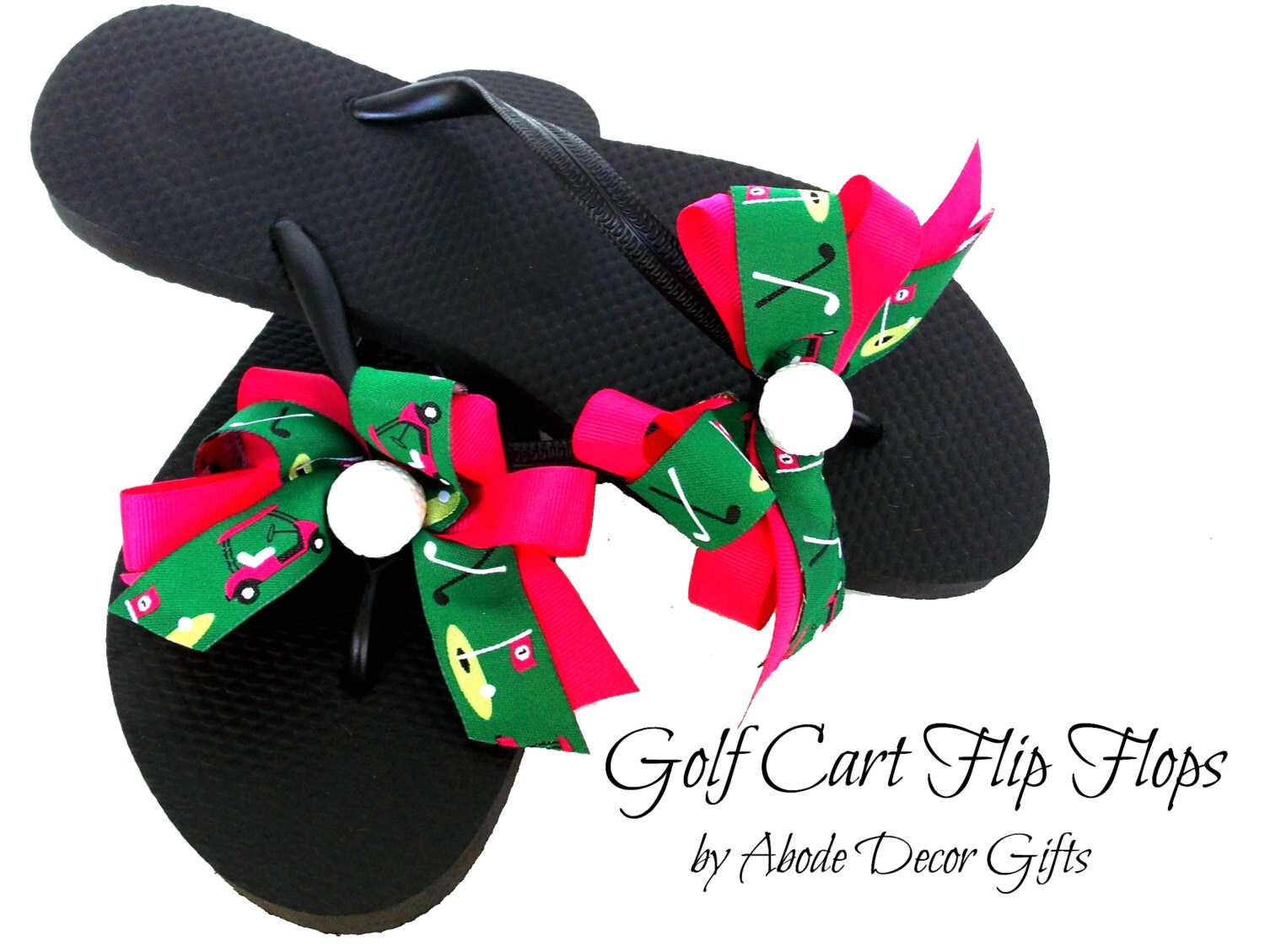Flip Flops Golf Golf Ball Golf Cart Women's Golf Flip Etsy