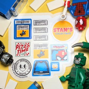 LEGO Marvel Your Friendly Neighbourhood Spider-Man et Stan Lee, Stickers personnalisés, L'heure de la pizza