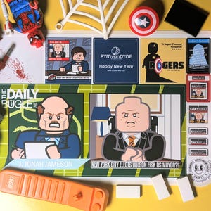 LEGO Daredevil Wiedergeborene MAYOR FISK, Aufkleber Bogen, Kingpin, Tägliches Signalhorn