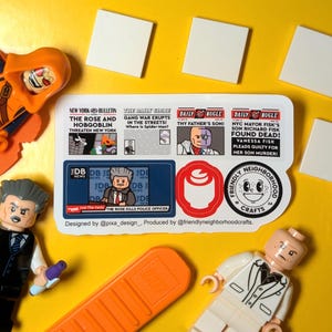 LEGO Marvel Daredevil Kingpin, custom stickers - Rose Pack (door @pixa_design_)