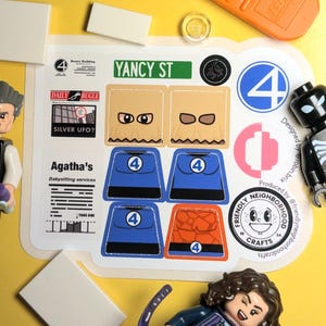 Stickers personnalisés LEGO Marvel FANTASTIC 4 - MOC