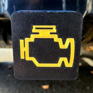 Check Engine Light 2&quot; Hitch Cover