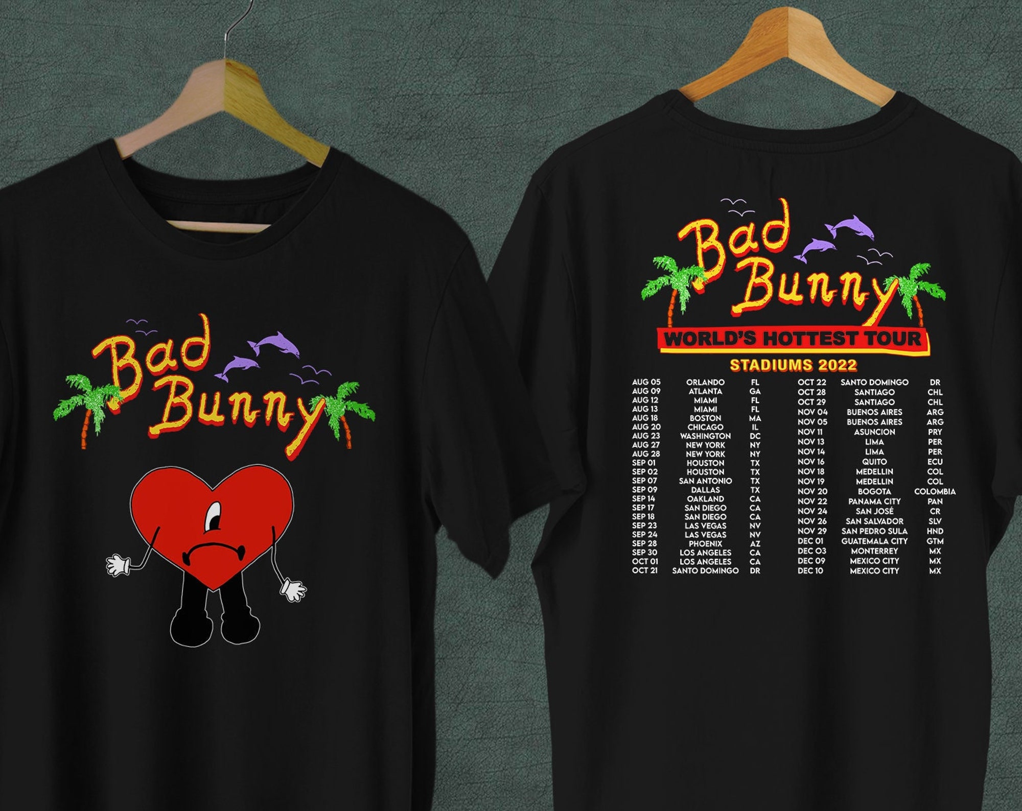 World's Hottest Tour 2022 Bad Bunny Shirt, Un Verano Sin Ti Bad Bunny Shirt