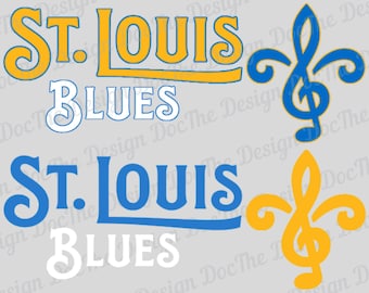 Blues Fleur de Lis Digital Download