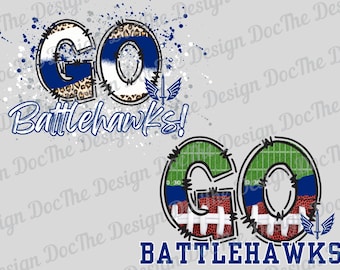 2 diseños de los St. Louis Battlehawks, PNG