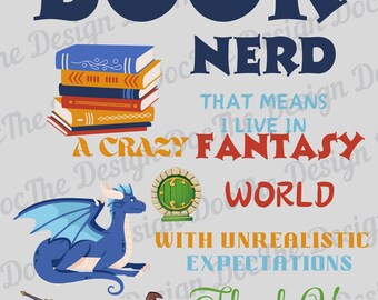 ¡Soy un nerd de los libros!