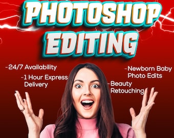 Professional Photo Editing Services: Restoration, Retouching (Digital Download)