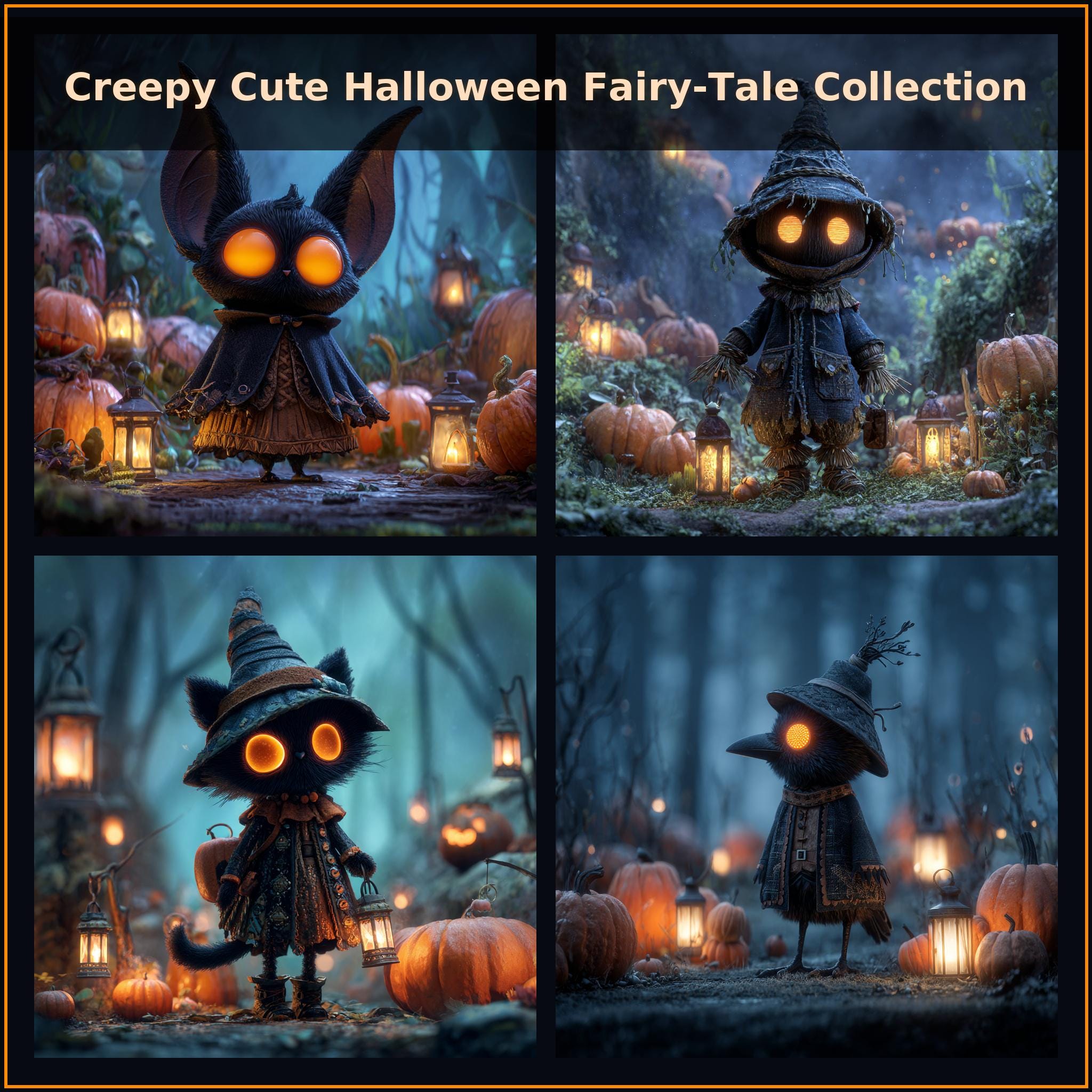 気まぐれなハロウィンキャラクター | MidJourney プロンプトパック