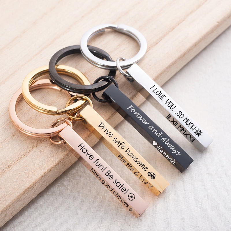 Heart Key Chain Gold - Etsy