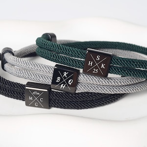 Personalized Bracelet for Him, Engraved Initial bracelet, Men bracelet,Personalized Gifts,Gift for Boyfriend Husband,Custom Men&#39;s bracelet