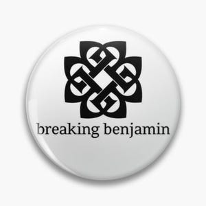 Breaking Benjamin Handmade Pin Button - 32mm Rock Band Badge
