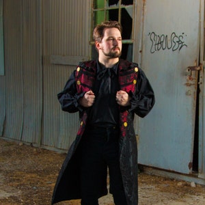 Black Pirate Shirt, Victorian, Steampunk, Airship, Western, Renaissance, Reenactment, Dread, Roberts, Ren Fair, Festival, Faire